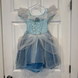Disney Castle Collection Cinderella Princess Costume Dress Blue Girls Size 4